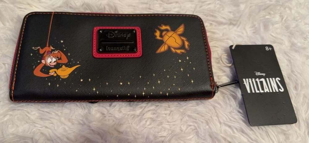 Loungefly Disney Aladdin Jafar Villains Scene Zip Around Wallet‎